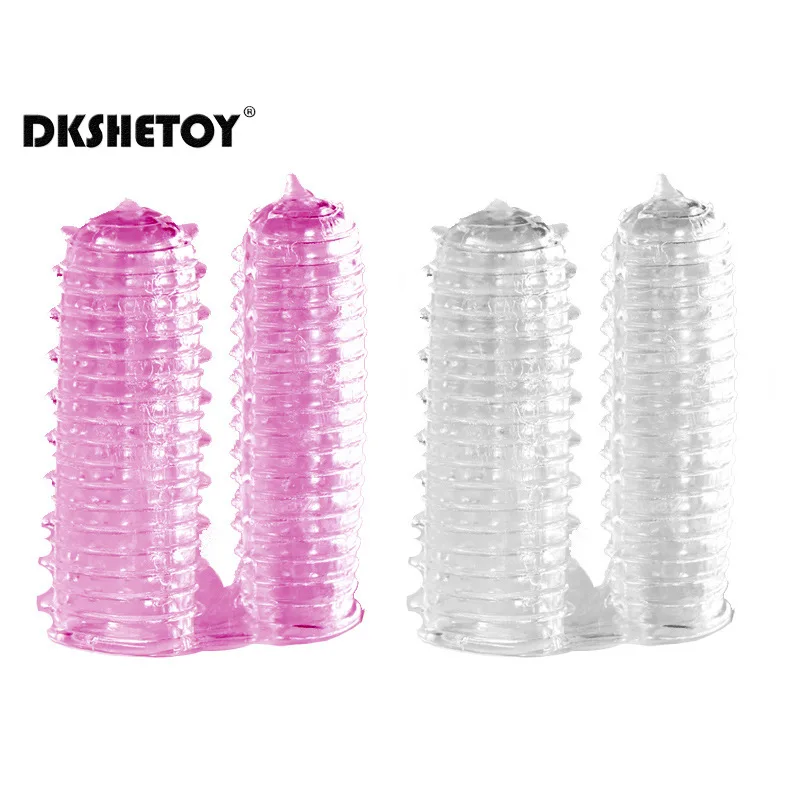 2pc G Spot Massage Finger Sleeve Clitoris Stimulator Sex Toys For Men Women Masturbator Vaginal Massager Flirting Adult Supplies sex toys