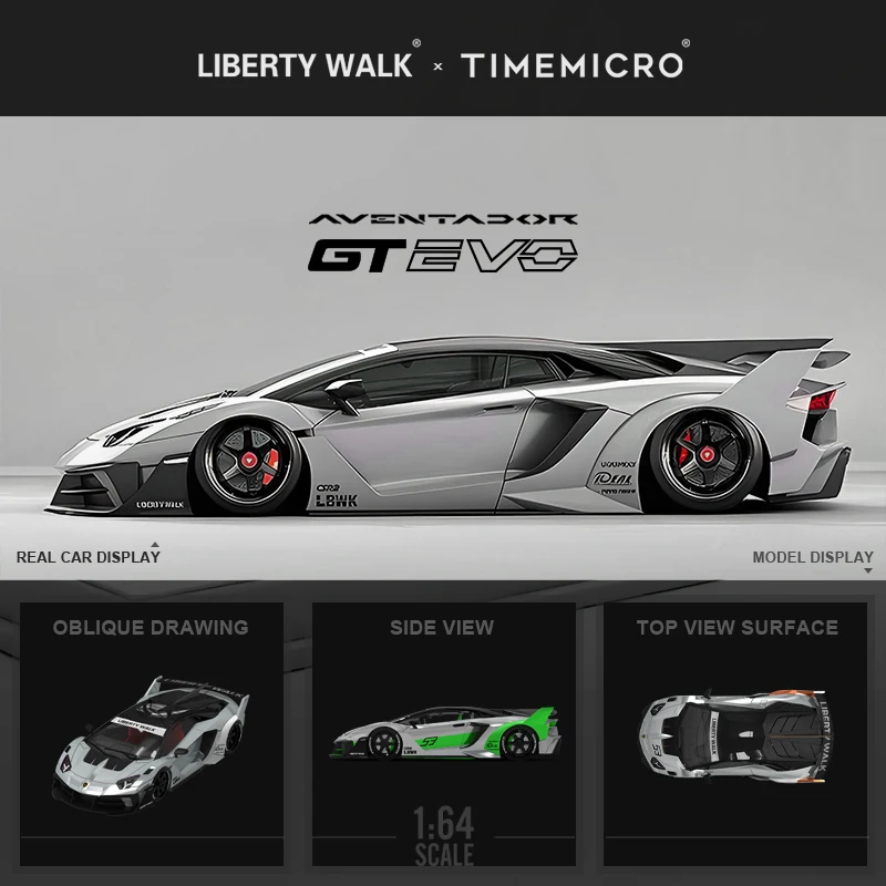 Preorder Time Micro 1:64 Lbwk Lambo Lp700 Gtevo Model Car - Railed ...