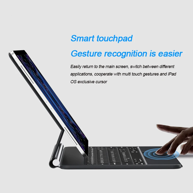 Capa de Teclado Mágico para Ipad Pro 11 12.9 m2 6th 5th 4th 3rd Generation Air 10.9 Air 4th Generation 2023 2023 2023 - Imagem 2