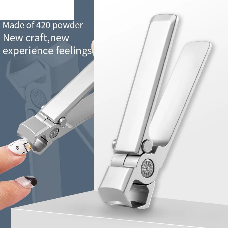 Wide Jaw Nail Clippers Stainless Steel Manicure Cutter Thick Hard Toenail Fingernail Scissors Trimmer Tools