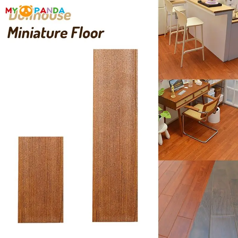 

1:12 миниатюрные Напольные Плитки для кукольного домика, двухсторонний сплитый пол, деревянный настил, кукольный дом, Декор, игрушки, аксессуары