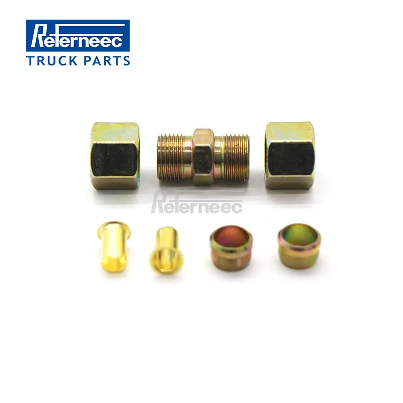 

REFERNEEC Compressed Air Line Metal Connector Repair Kit for MB Actros Antos Arocs 0029906171 0049971772 A0029906171 A0049971772