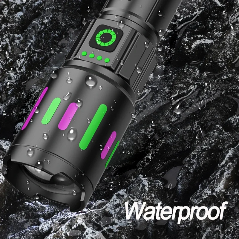High-power LED Flashlight USB Charging Telescopic Zoom Long-distance Lighting Tactical Lantern Camping Outdoor Torch led flashlight camping lantern led lantern