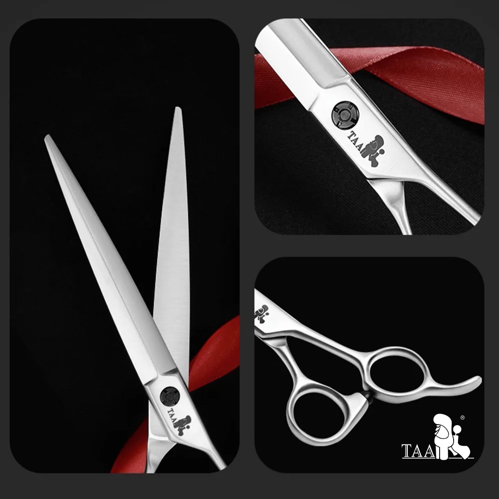 Dog Grooming Scissors Dog Grooming Scissors Kit TAA Dog Grooming Scissors Professional Pet Shears Alloy Steel Handmade for Dog High-end Pet Clipper Straight Shear KM