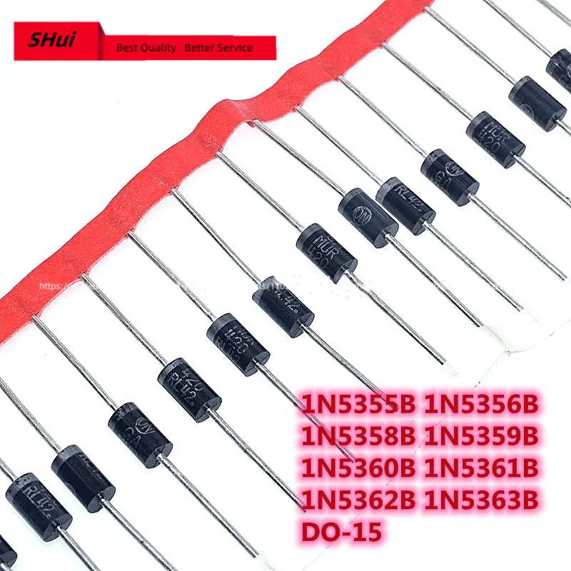 Zener diode 5W 18V-30V 1N5355B-1N5363B DO-15 50PCS