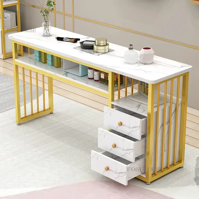 Nail table Nordic minimalist ins salon furniture nail tables luxury single professional manicure table beauty salon fashion nail table B
