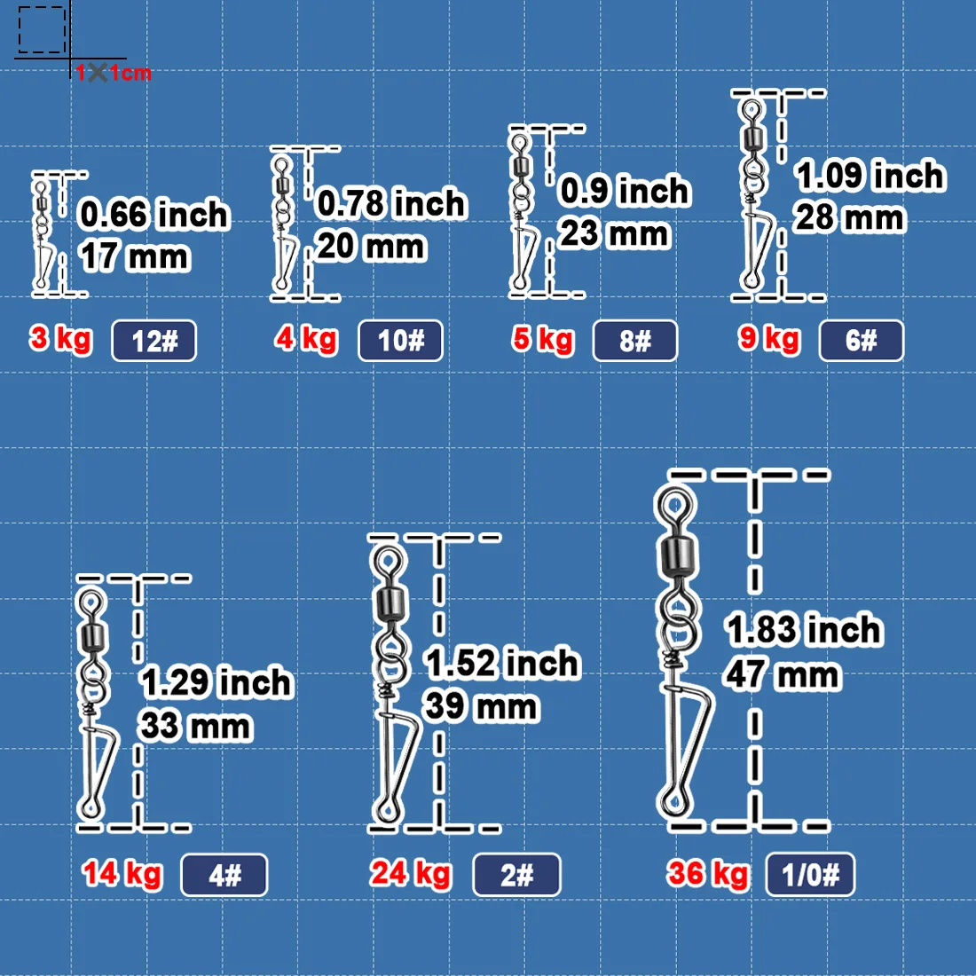 Fishing Swivels Rolling Snap 25~100Pcs Italian Quick Change Fishing Lure Connector Coastlock Clip Freshwater Tackle