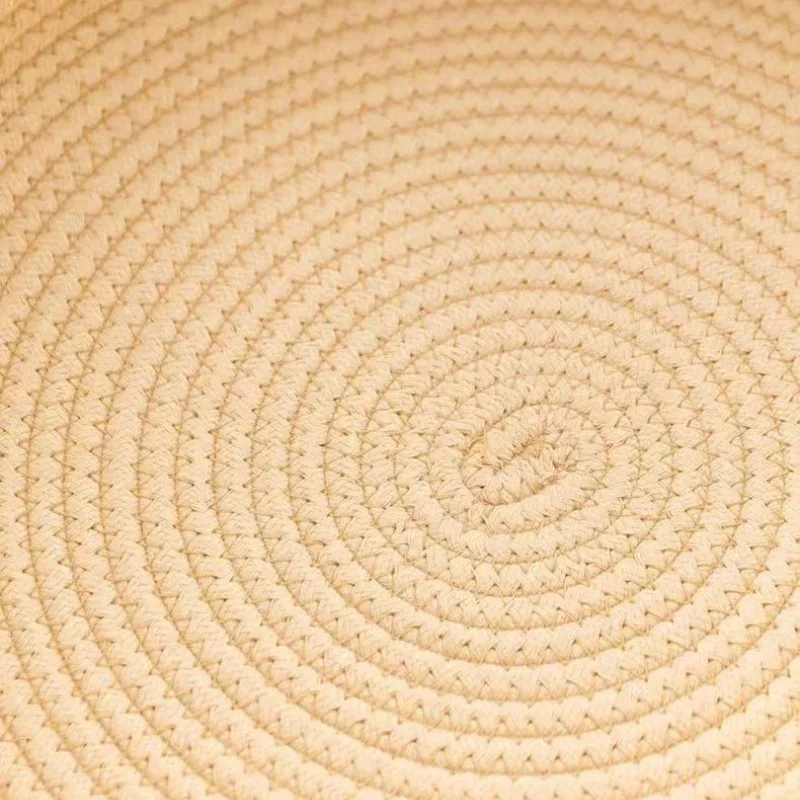 SHISHI Coarse hemp rattan woven cat nest four seasons universal cat bed woven sleeping mat dog kennel pet mat cooling pet bed