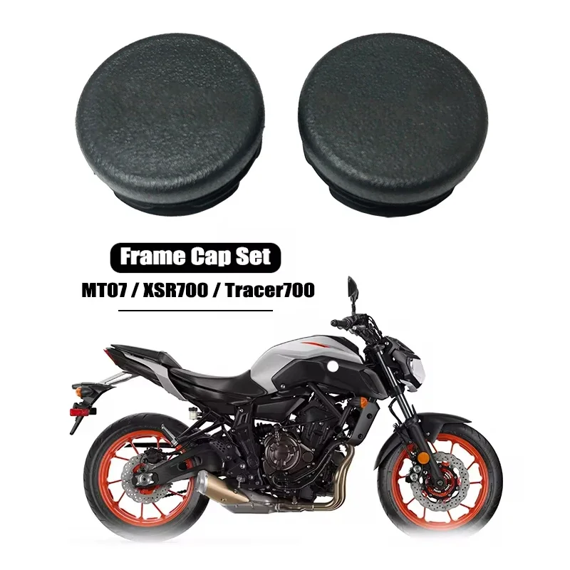 Couvercle De Trou De Cadre MT07 XSR700 Tracer700 - Ensemble Capuchons Décoratifs Noir ABS Compatible 2013-2021