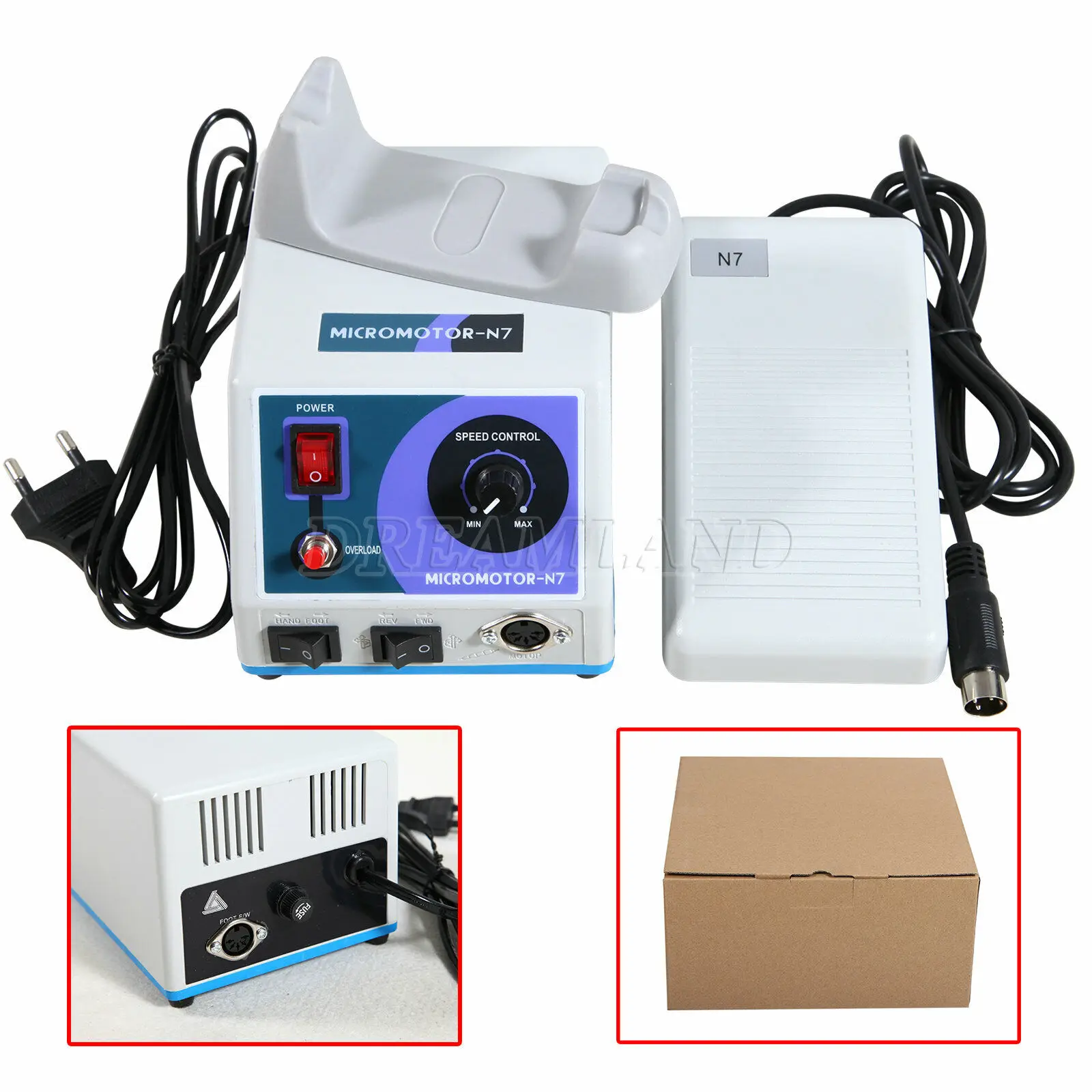 Dental Lab Marathon N7 Motor Micromotore Machine 35K Rpm Pedale Controller