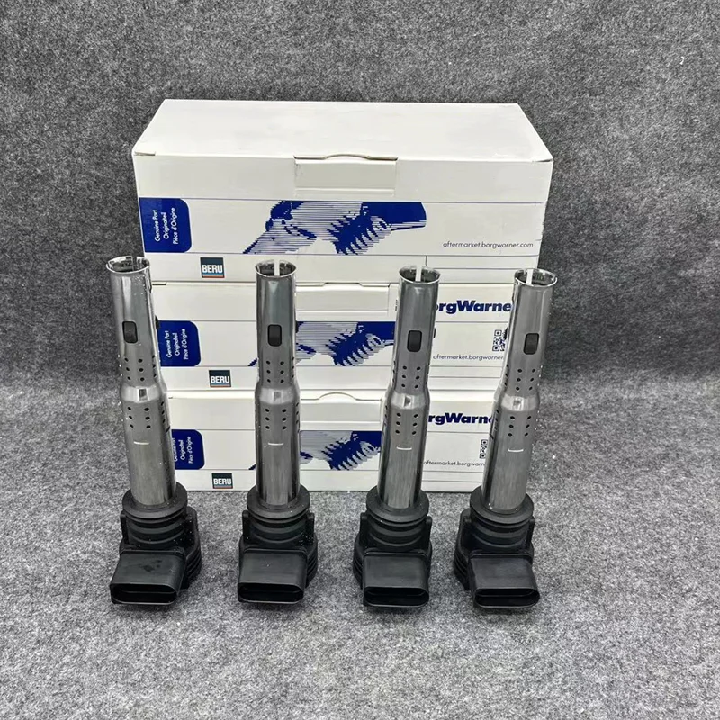 4Pcs Car Ignition Coil For V-W Jetta Golf Passat Tiguan CC Tiguan For AU-DI A3/4/5/6/7/8 TT Q3/5 R8 06E905115 ABCDE 07K905715F
