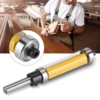 Flush Trim Router Bit with Top and Bottom Bearing 1‑1/2inch H * 1/4inch Shank Woodworking Tool Router Bit Straight Router Bit 1