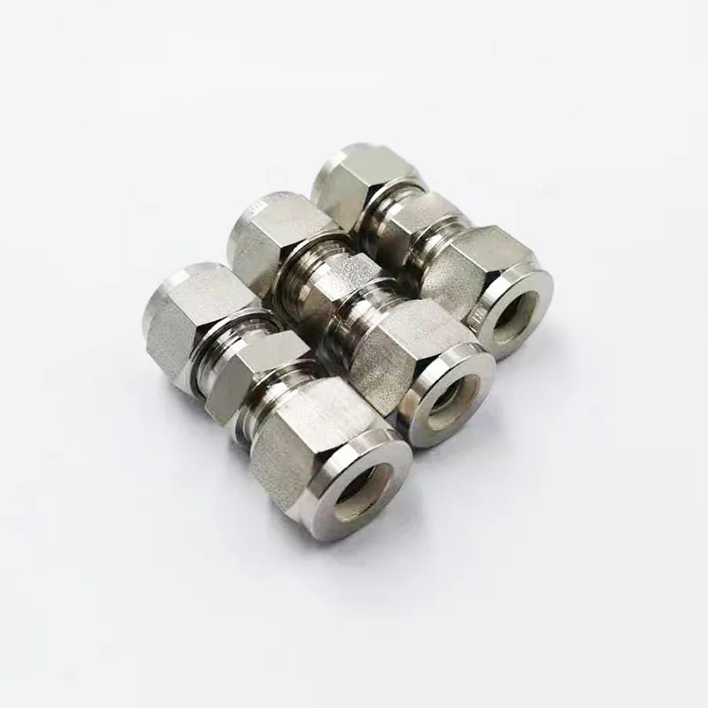 SS-8M0-6, Stainless Steel Tube Fitting, Union, 8mm Tube OD, Can Combination with Swagelok.
