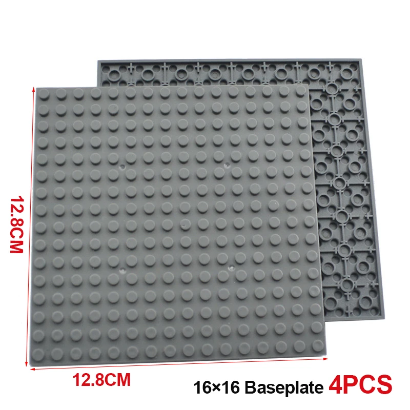 Double-Sided Building Blocks Base Plate 16x16 for Creative Construction