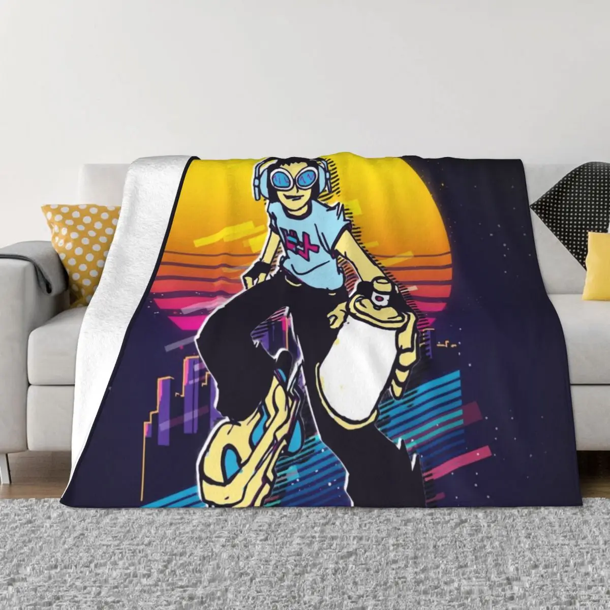 

Jet Set Radio - Beat *80s retro* Throw Blanket anime Blankets For Baby Fashion Sofas Blankets Sofas Of Decoration Blankets