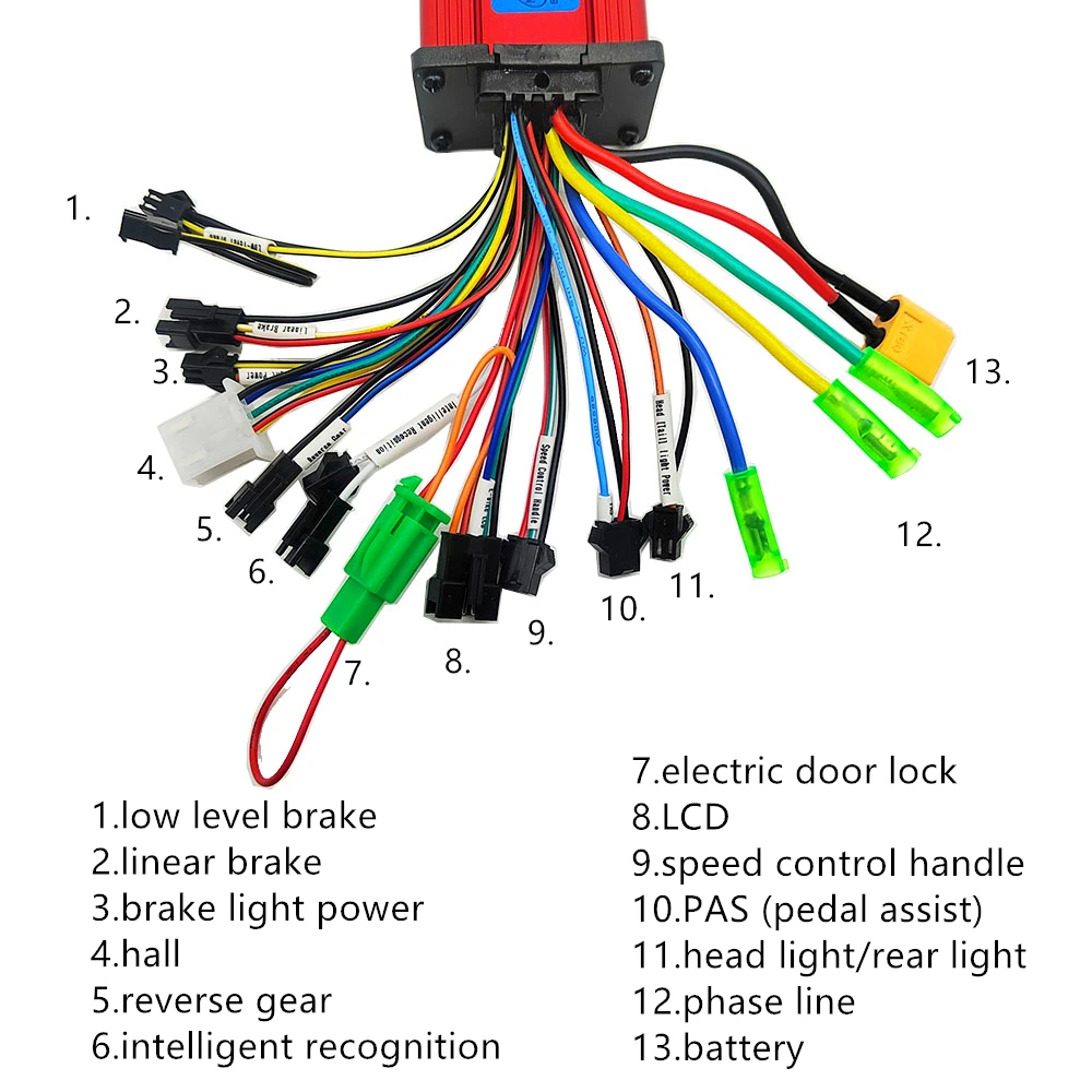 E-bike Electric Scooter Brushless Controller LCD Display 24V 36V 48V 350W 250W MAX20A for Electric Bike Bicycle,electric bike parts,electric bike controller,electric scooter controller,electric bike display,electric scooter parts
