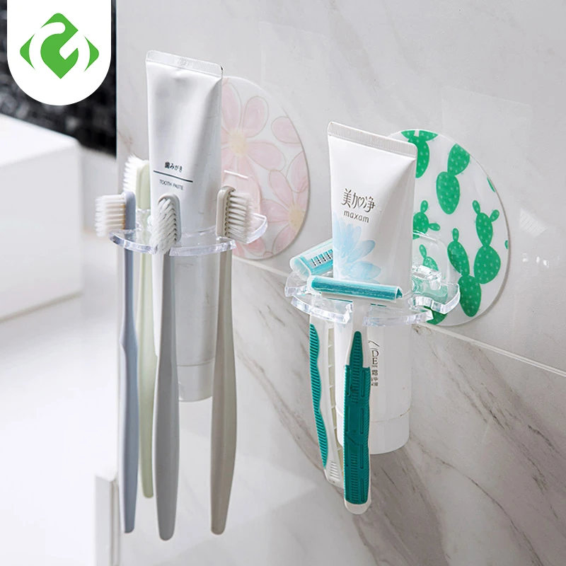 1pc Plastic Toothbrush Holder Toothpaste Storage Rack Shaver Tooth