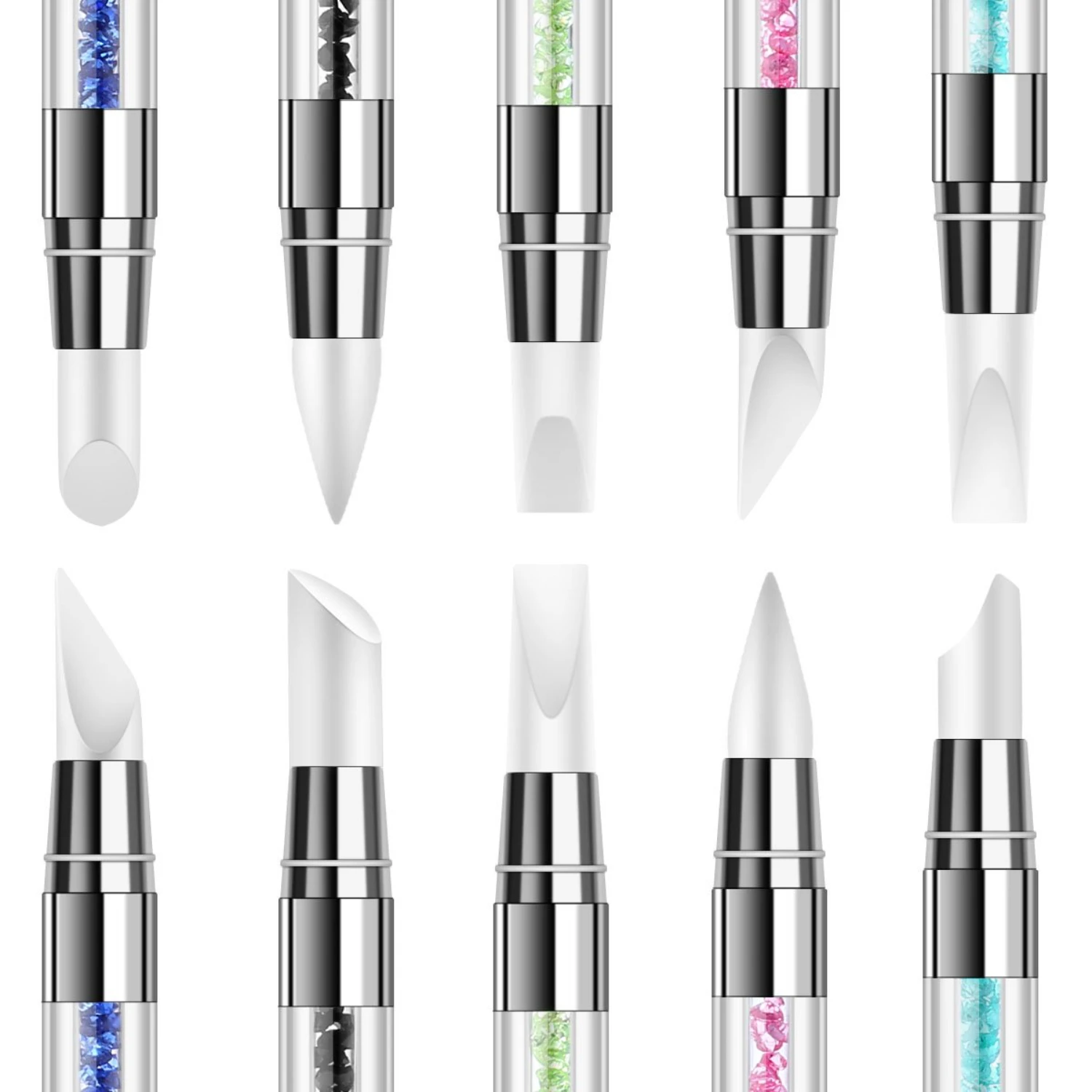 Sculptural Nail Art Kit for Professional-Looking Designs & Beautiful Nails! Glass jars for acrylic Clear acrylic powder Dip nail