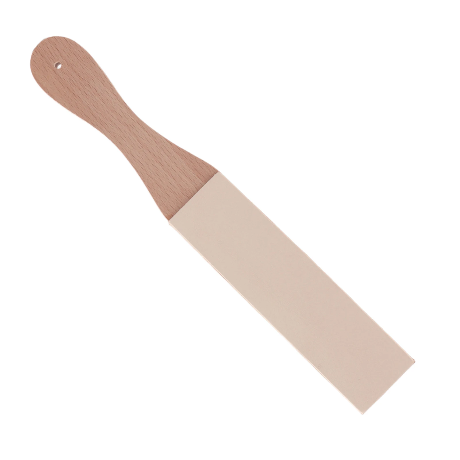 Leather Sharpener with Wood Handle Multifunctional Leather Craft Polish Sharpening Strop Handmade Razor Polishing Board