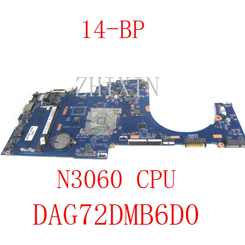 

yourui for HP 14-BP Laptop Motherboard with Celeron N3060 CPU 929565-601 DAG72DMB6D0 mainboard full test