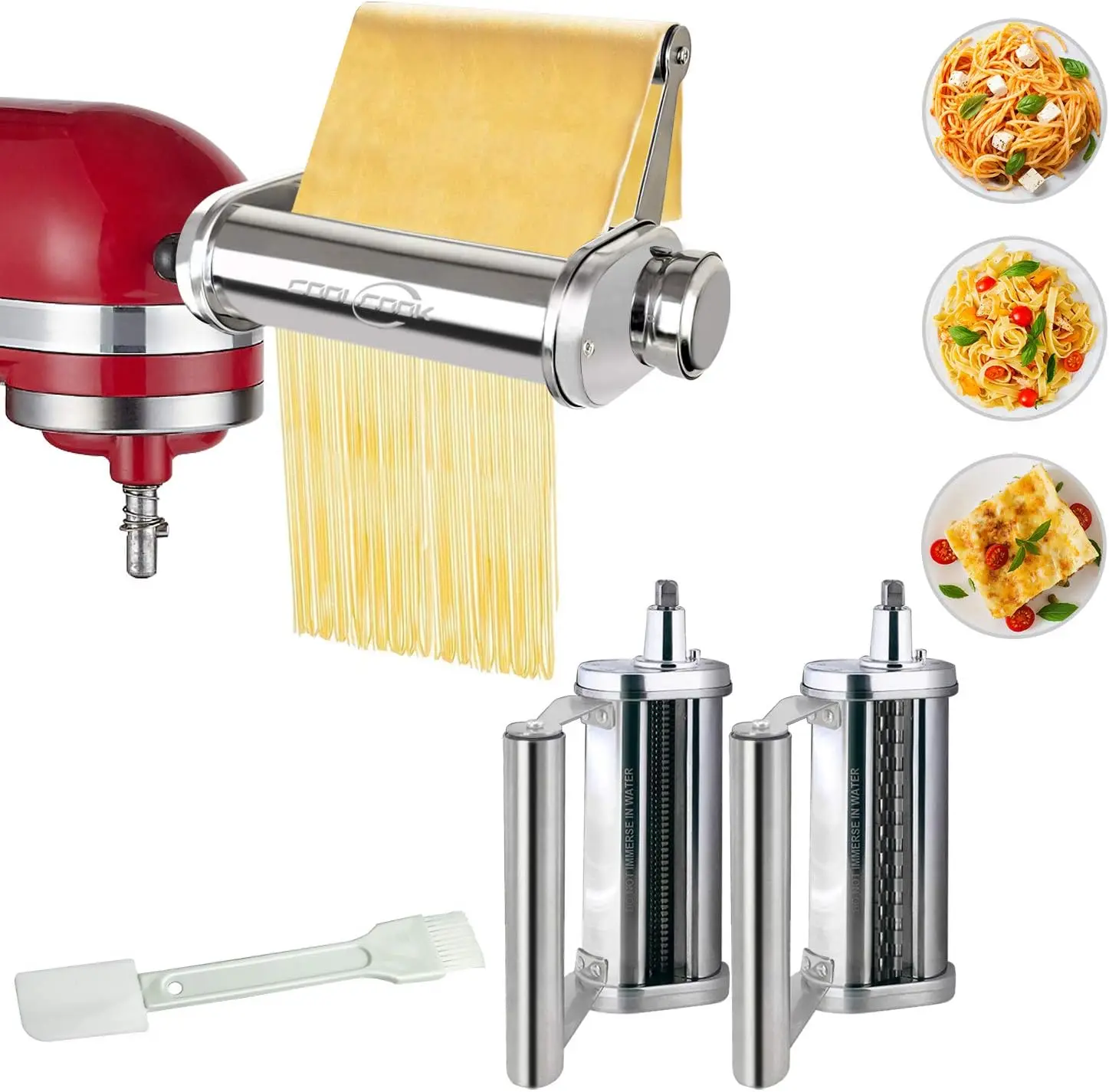 Pasta Maker Attachment Set for KitchenAid Stand Mixer with Unique