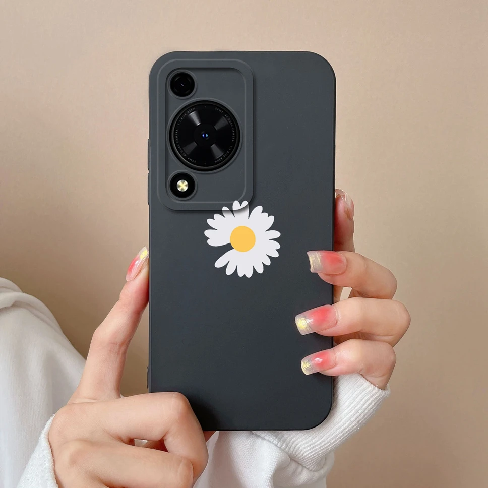 Cute Dinosaur Smooth Liquid Silicone Phone Cover – for Huawei Enjoy 70 and Nova Y72 4G