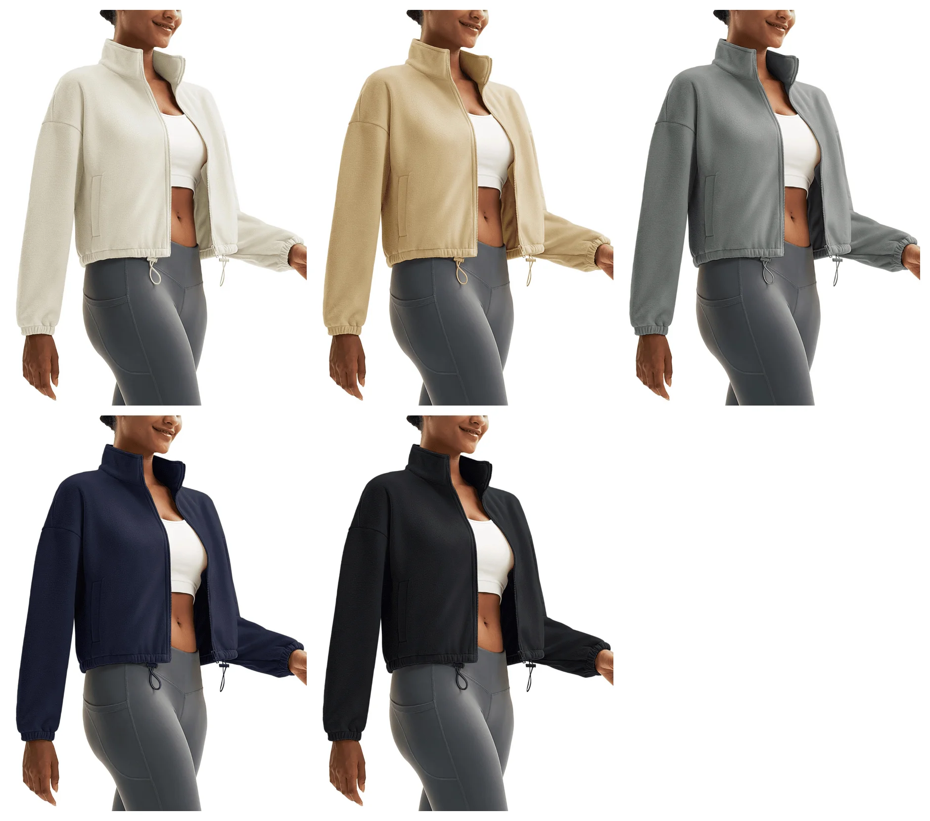 Winter Fleece Cropped Jacket