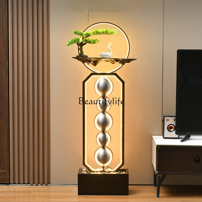 

Simple Floor New Home Living Room Entrance Circulating Water Decoration Good Fortune Ball Lucky