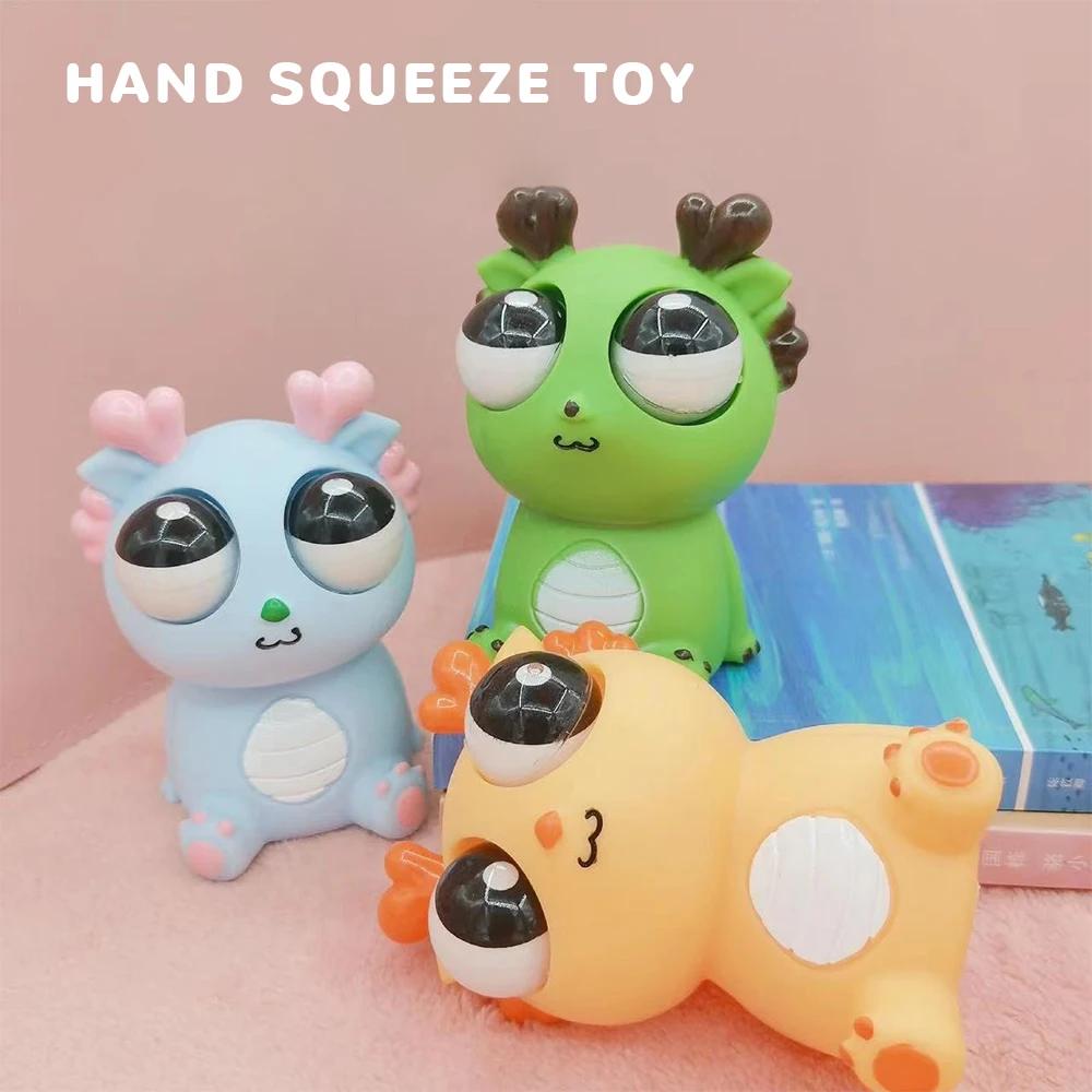 Creative Explosive Eye Dragon Dinosaur Decompression Toy Squeezing Joy Squeezing Staring Eye Funny Release 2