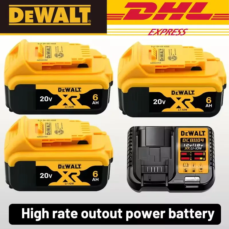 Original/Genuine Dewalt 20V Battery, 2AH 5AH 6AH Rechargeable Lithium Ion Battery, Dewalt DCB200 Power Tool Replacement Battery