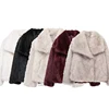 TRAF Winter Faux Fur Coat 2024 Woman New in coats Autumn Fur Plush Fluffy Jacket Warm Red Gray Black White Fur Coat Outerwears 5