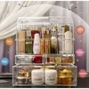 Professional Large Cosmetic Makeup Organizer Dust Water Proof Cosmetics Storage Display Case with Drawers 2