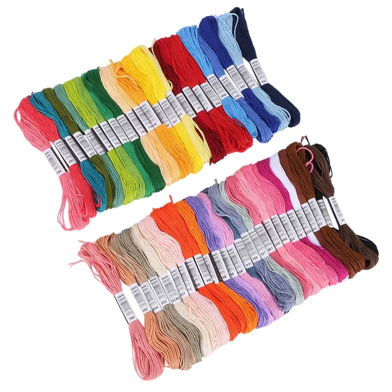 122 skeins Embroidery Floss - Thread - Friendship Bracelet String for Cross Stitch, Hand , String Art