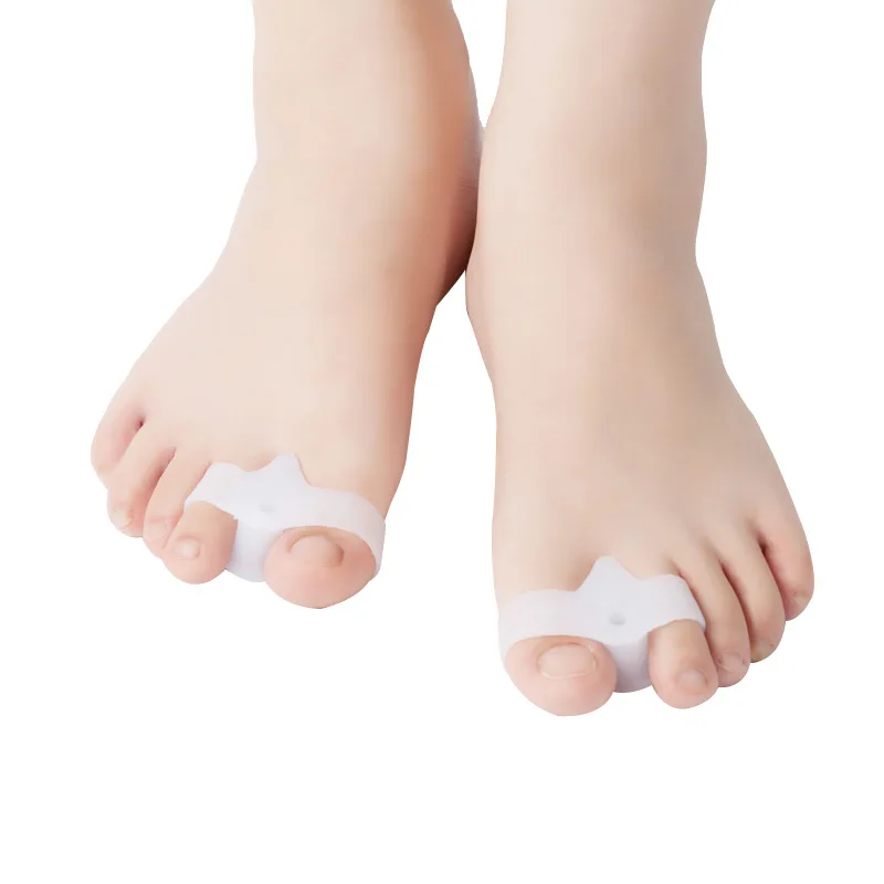 Toe Separators Big Toe Straightener Thumb Valgus Protector Silicone Gel Foot Fingers Toe Separator Bunion Adjuster Feet Pads Relief Foot Pain
