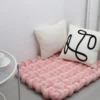 70X80CM Infant Playing Climbing Mat Photo Props Blanket Cushion Baby Knot Braid Bumper Blanket Braid Mat Decoration For Home 2