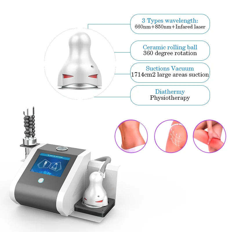 Portable Professional 360 Degree Rolling Cellulite Massager 5D Vacuum Roller Slimming Machine For Lymphatic Drainage 360 Degree Rolling Cellulite Massager for Lymphatic Drainage 8d roller massage machine,Roller massage,Cellulite reduction machine