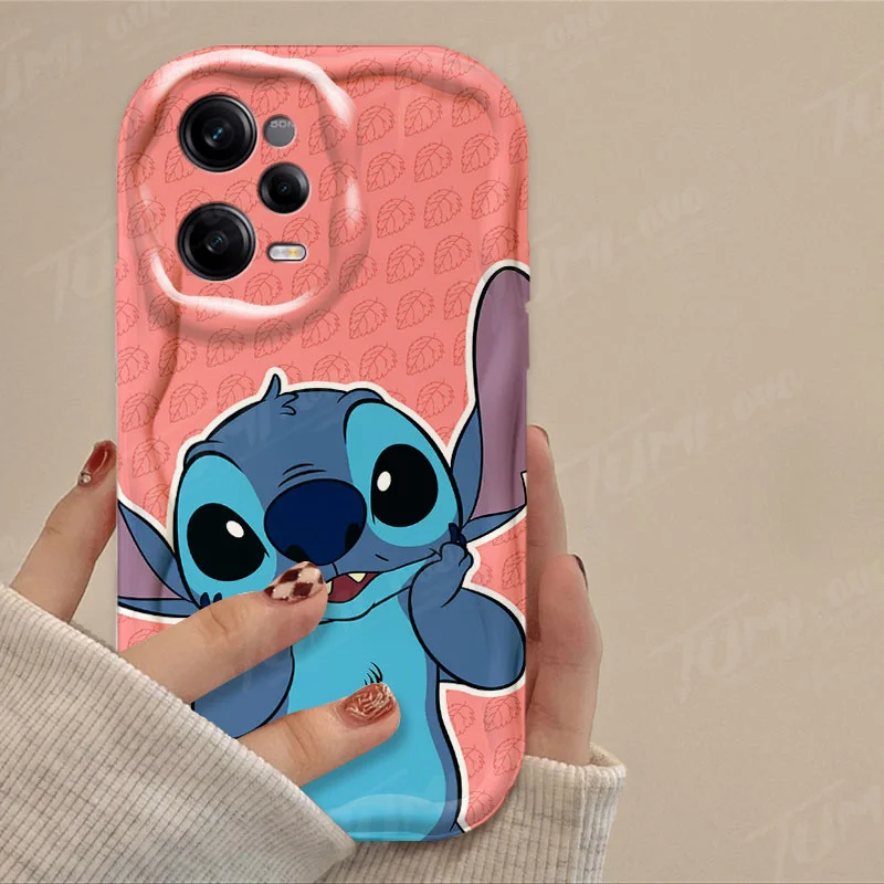 thumbnail image 1 of Cartoon Disney Stitch 3D Wave Case For Xiaomi Redmi Note 13 12 Pro Plus Turbo Speed 12S 12R 11 11S 10 10S 9S 7 8 9 Pro Max Cover, 1 of 5