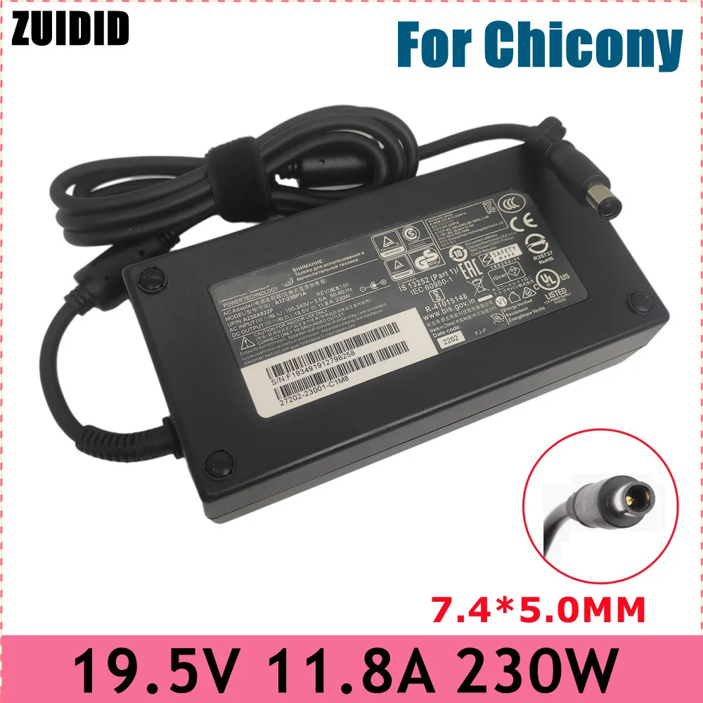 Original 230w 19.5v Carregador Adaptador ac do Laptop para Msi A12230p1a 11.8a Gl75 Ge75 Ge63vr Ge73vr Gt72vr Gt72s 6qe 6f4 Adp-230eb t
