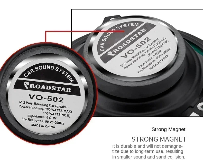 Universal Car Speakers - 4/5/6.5 Inch Coaxial High Sensitivity Audio System