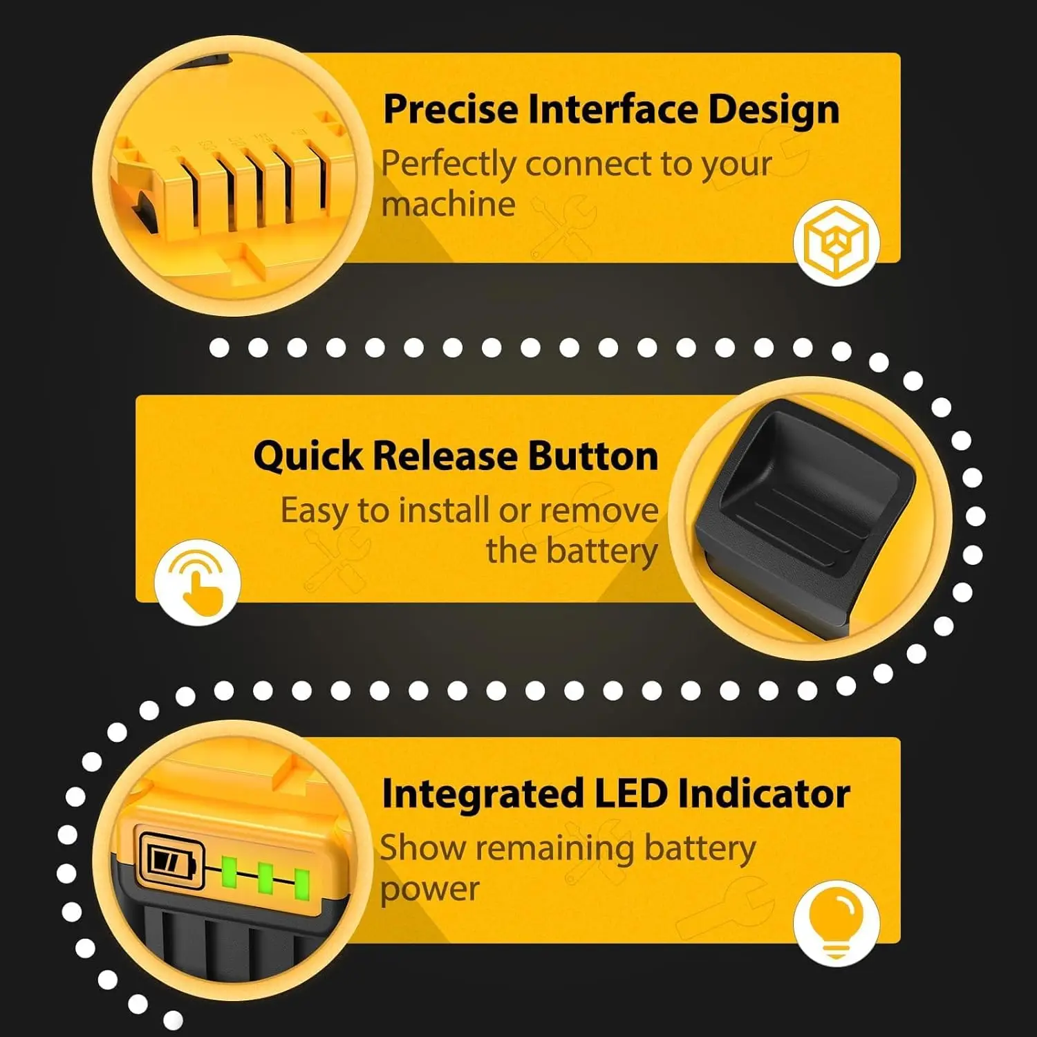 20V Lithium Battery Charger Set 4