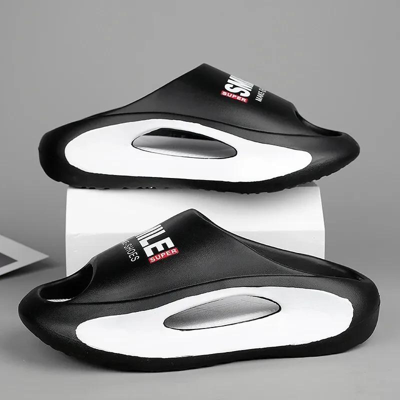 Men's Slippers High Quality EVA Soft Thick Soled Slippers Women's Fashion Wear Home Home Sandals Men's Beach Shoes