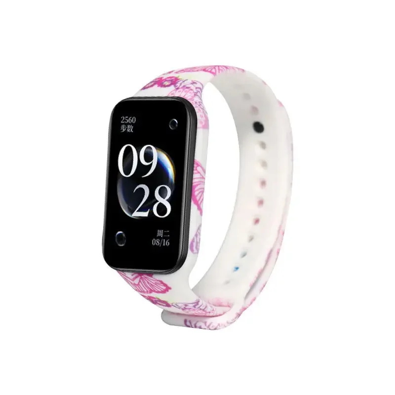 Colorful Printed Silicone Strap for Smartwatch Replacement Bracelet Band