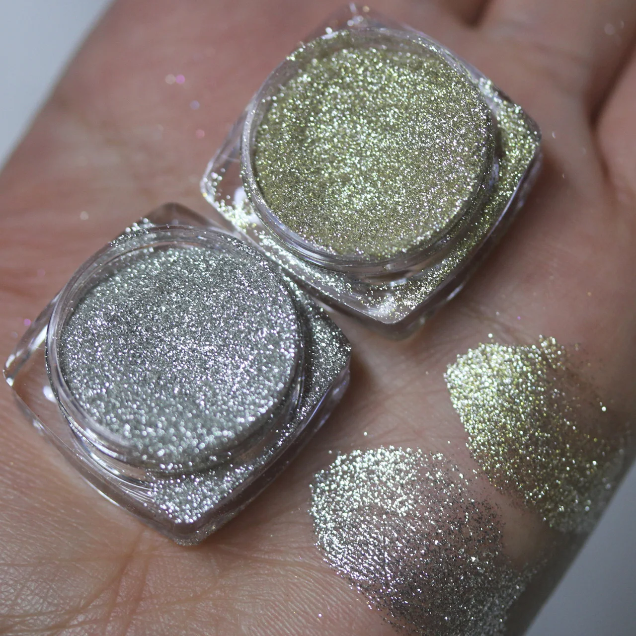 Ray Shine Silver Gold Coated Series Pearlescent Pigment For Nail Polish Art Eyeshadow Makeup Reflective Glitter Paint