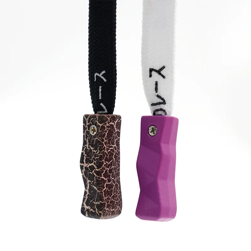 Weiou Lace Moq 1000Pcs Official Aglets 25*8mm Purple Brown Metal Tips For Air Sneaker String Unique Shape Cuboid Similar Heads