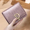 Bright Fashion Women's Cowhide Leather Wallet Anti-Rfid Card Holder Short Purse for Girls
