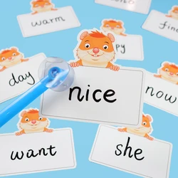 Whack A Mole Groundhog Board Game Sucker Toy Kids Early Education Learning Cards 25cm Suction Cup Hammer Classroom Teaching Aids