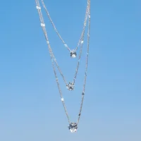 Harper Zircon Multilayer Pendant Necklace 6