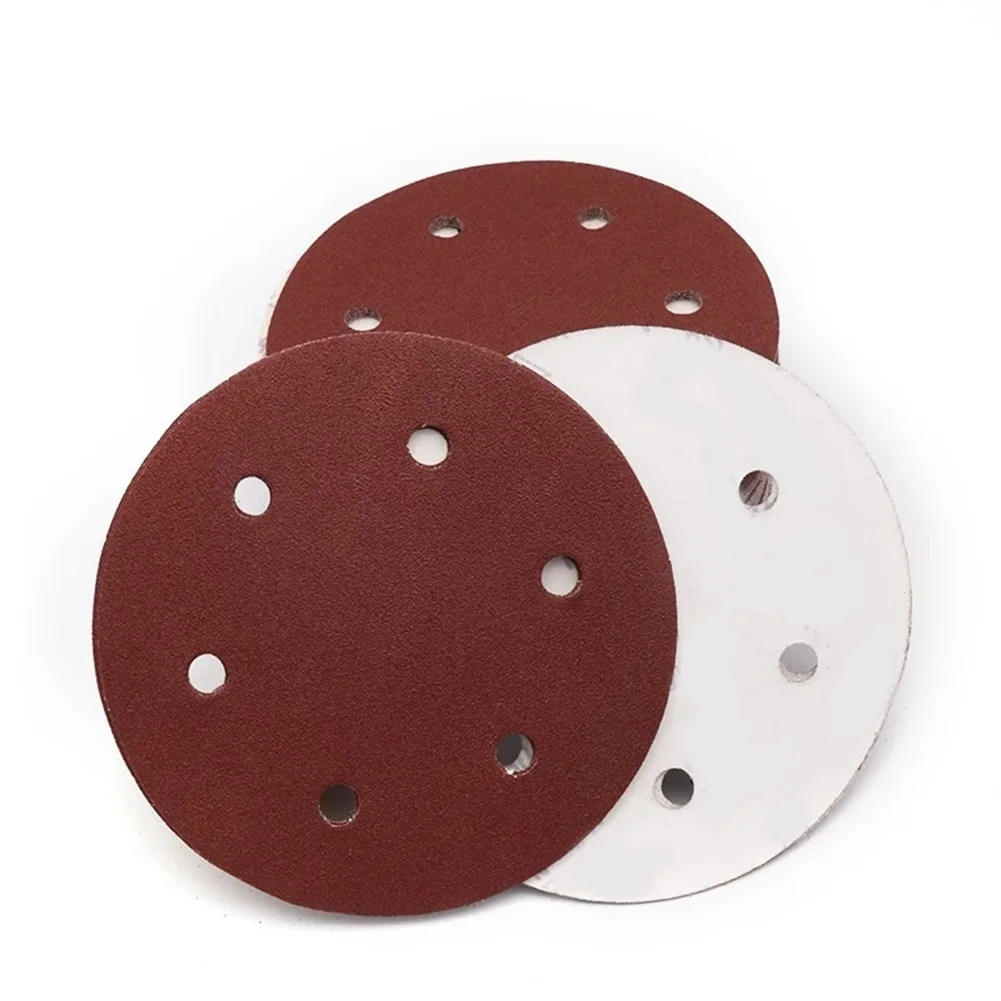 

9inch Sandpaper 225mm 6 Hole Sanding Paper 40-2000grit Electric Wall Polisher Sander Polishing Drywall Sander Hook And Loop