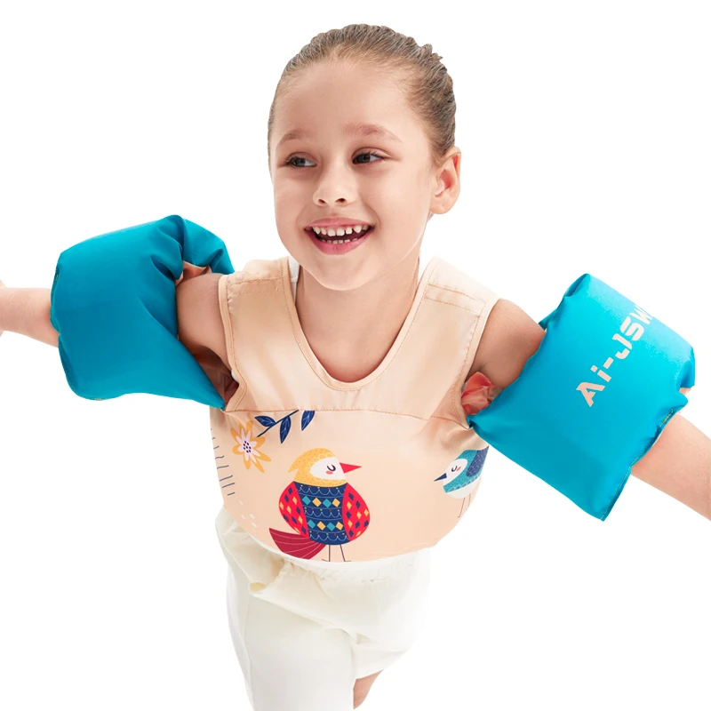 Children Swim Vest Lovely Swimming Pool Arm Floats Non-Inflatable Baby Boys Girls Life Jacket Buoyancy Aids for Kids Aged 2-6T - Image 4