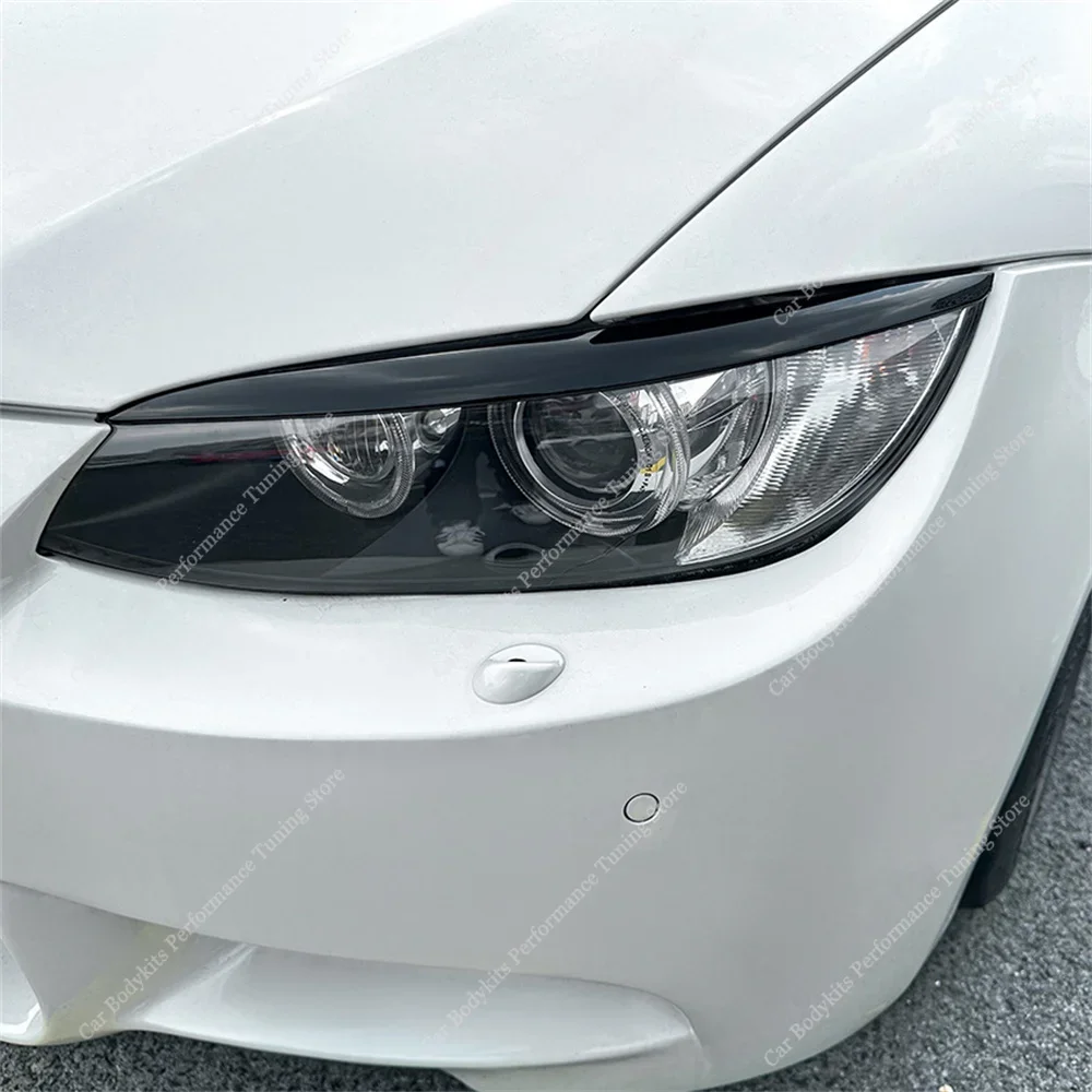 

Для BMW E92 E93 2 шт. АБС глянцевые фары злые брови веи 3 серии 325i 330i 330d 335i 335d предварительная настройка LCI 3D наклейки